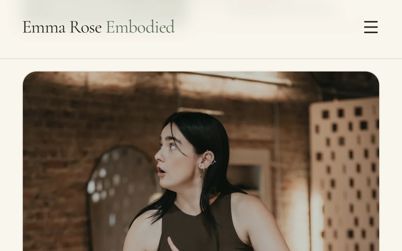 Emma Rose Embodied home page